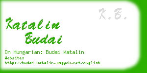 katalin budai business card